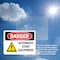 Signmission Automatic Start Equipment Danger Sign, Vinyl Decal, 10in W x 7in L, 2PK OS-2PACK-DS-D-710-L-1037 - alternate 4